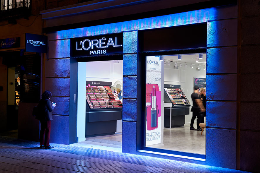 Segunda tienda de L'Oréal Paris en Madrid (Conde de Peñalver, 9).