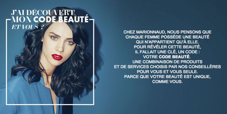 Marionnaud Code Beauté.