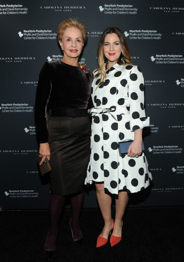 Carolina Herrera y Drew Barrymore.