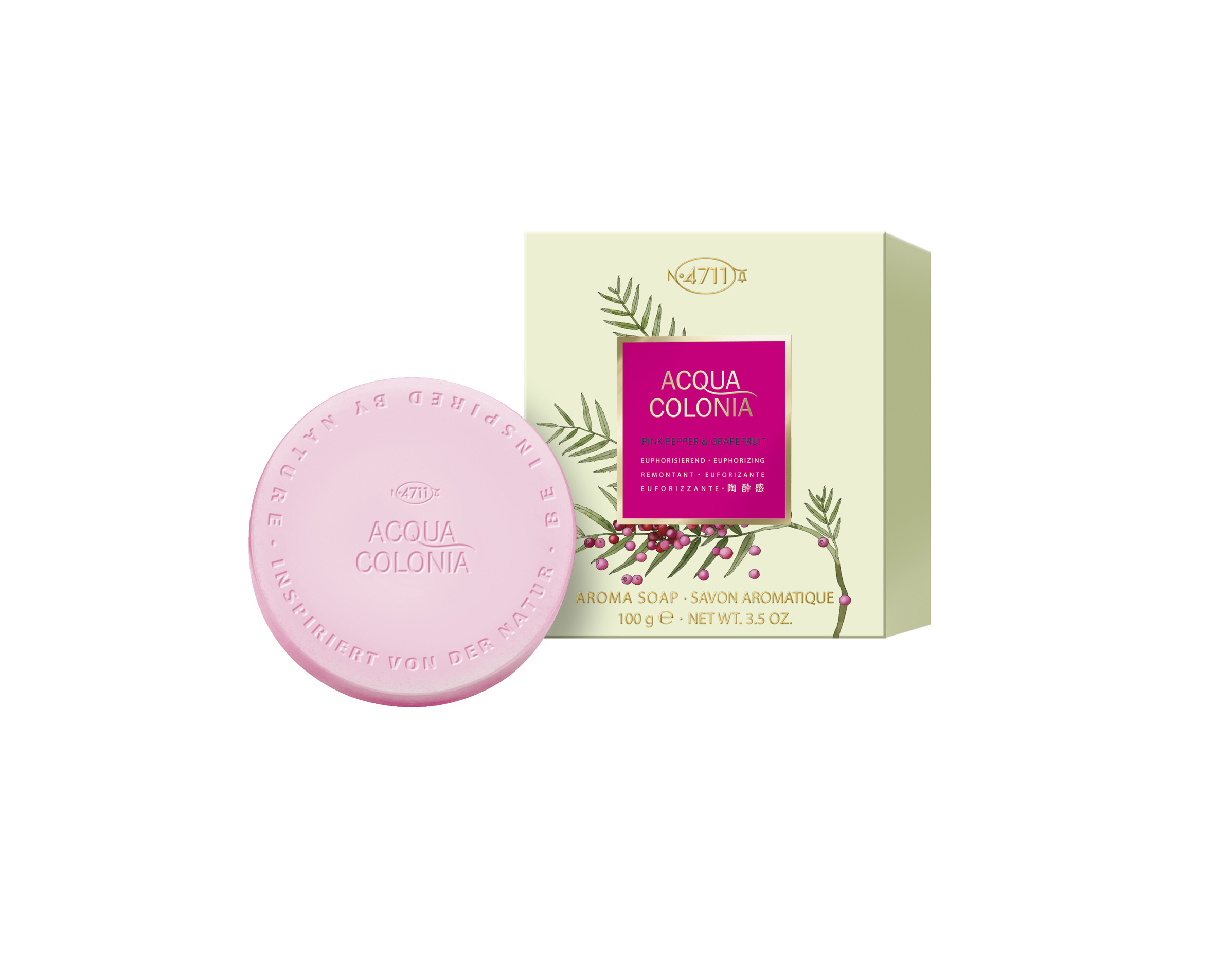 Jabón de pimienta rosa, de 4711