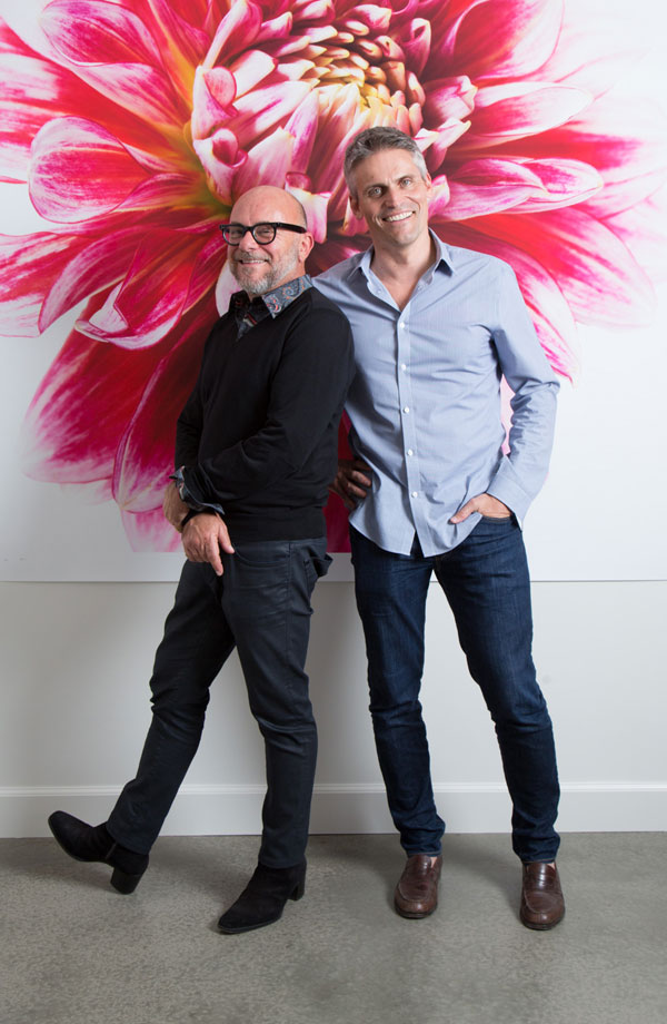 Eric Buterbaugh y Fabrice Croisé, fundadores de EB Florals.