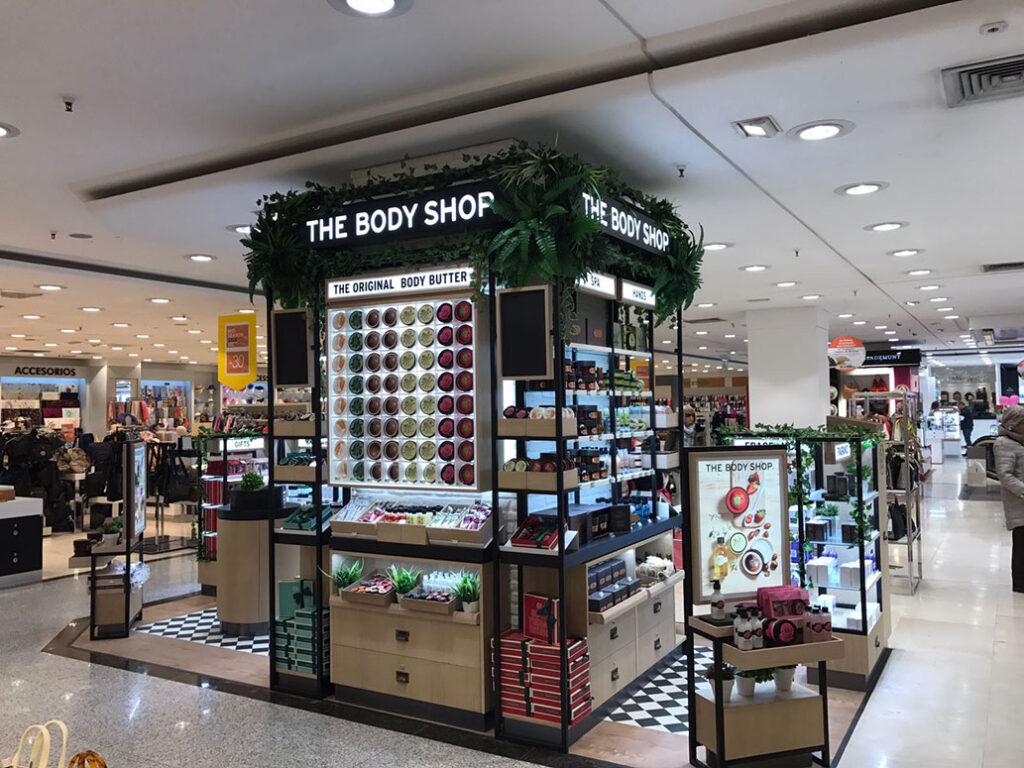 The Body Shop en El Corte Inglés.