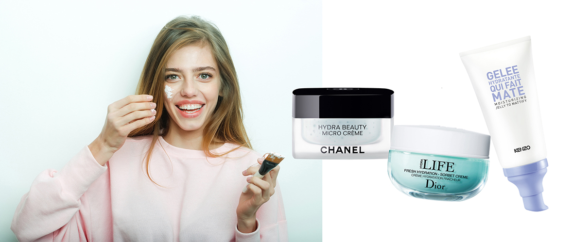 Cremas frescas, tratamientos faciales Chanel, Dior y Kenzoki