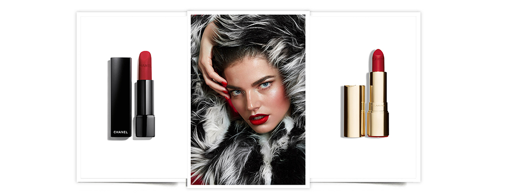 5 Rojos de labios rojos invierno: Chanel, Clarins