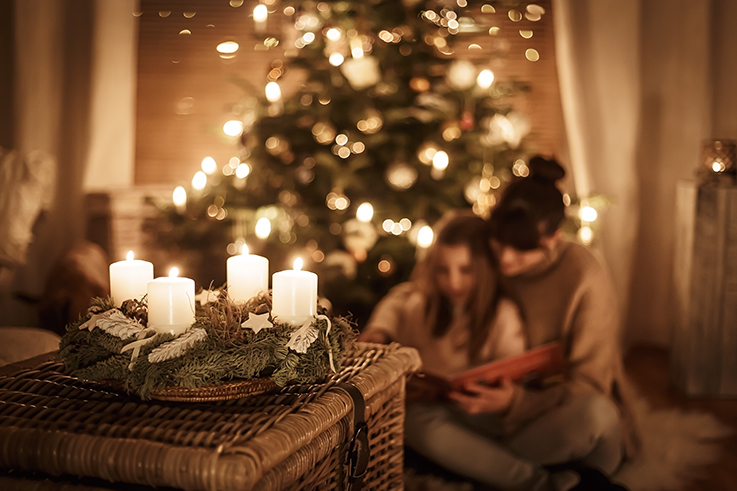 Los olores de la Navidad: velas y mikados.